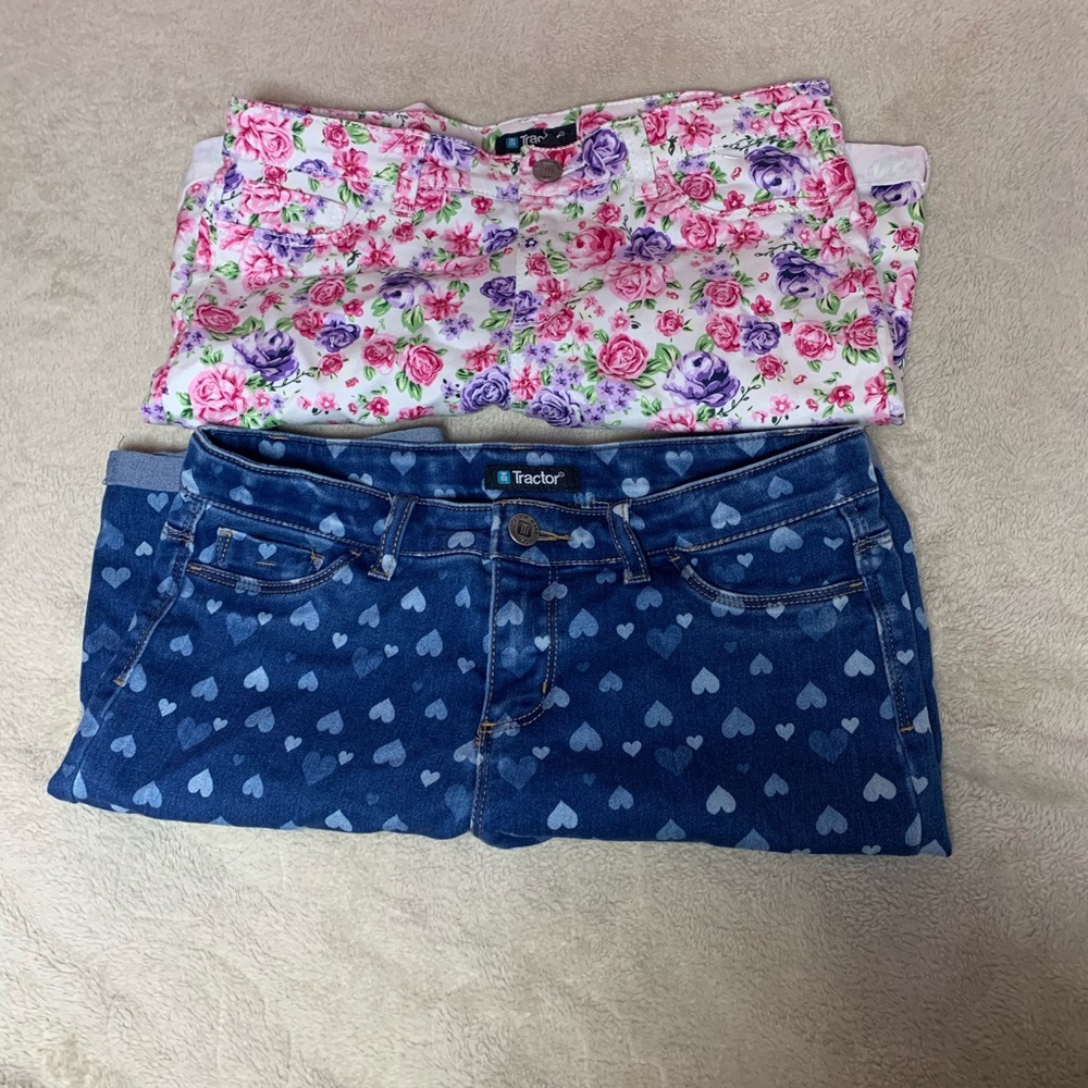 Tractor Girls 2 Pack Shorts